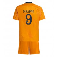 Camiseta Real Madrid Kylian Mbappe #9 Segunda Equipación Replica 2024-25 para niños mangas cortas (+ Pantalones cortos)